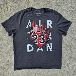 Air Jordan Air Dan Jumpman #23 Retro Tear Away Bulls Jersey Tee Gray T Shirt XL